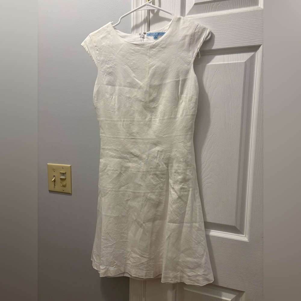 Antonio Melani white linen dress